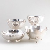 FOUR TIFFANY & CO. SILVER BOWL