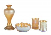 FOUR TIFFANY STUDIOS FAVRILE G
