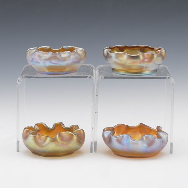 FOUR TIFFANY STUDIOS FAVRILE