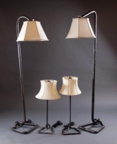 FOUR TIMBERLINE LODGE LAMPS, A