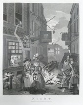 Four Times of the Day' Etching