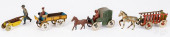 FOUR TIN LITHOGRAPH PENNY TOYS