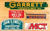 FOUR TIN TRUCKING ADVERTISING