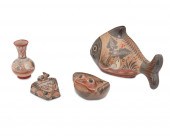 FOUR TONALá BRUñIDO POTTERY PI