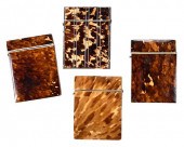 FOUR TORTOISESHELL CARD CASESC
