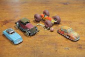 FOUR TOY CARS.    American  se