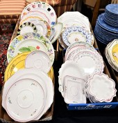 FOUR TRAY LOTS OF FRENCH FAIEN