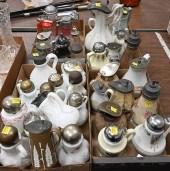 FOUR TRAY LOTS OF SYRUP PITCHE