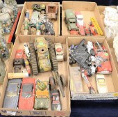 FOUR TRAY LOTS OF TOY CARS, TR