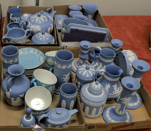 FOUR TRAY LOTS OF WEDGWOOD