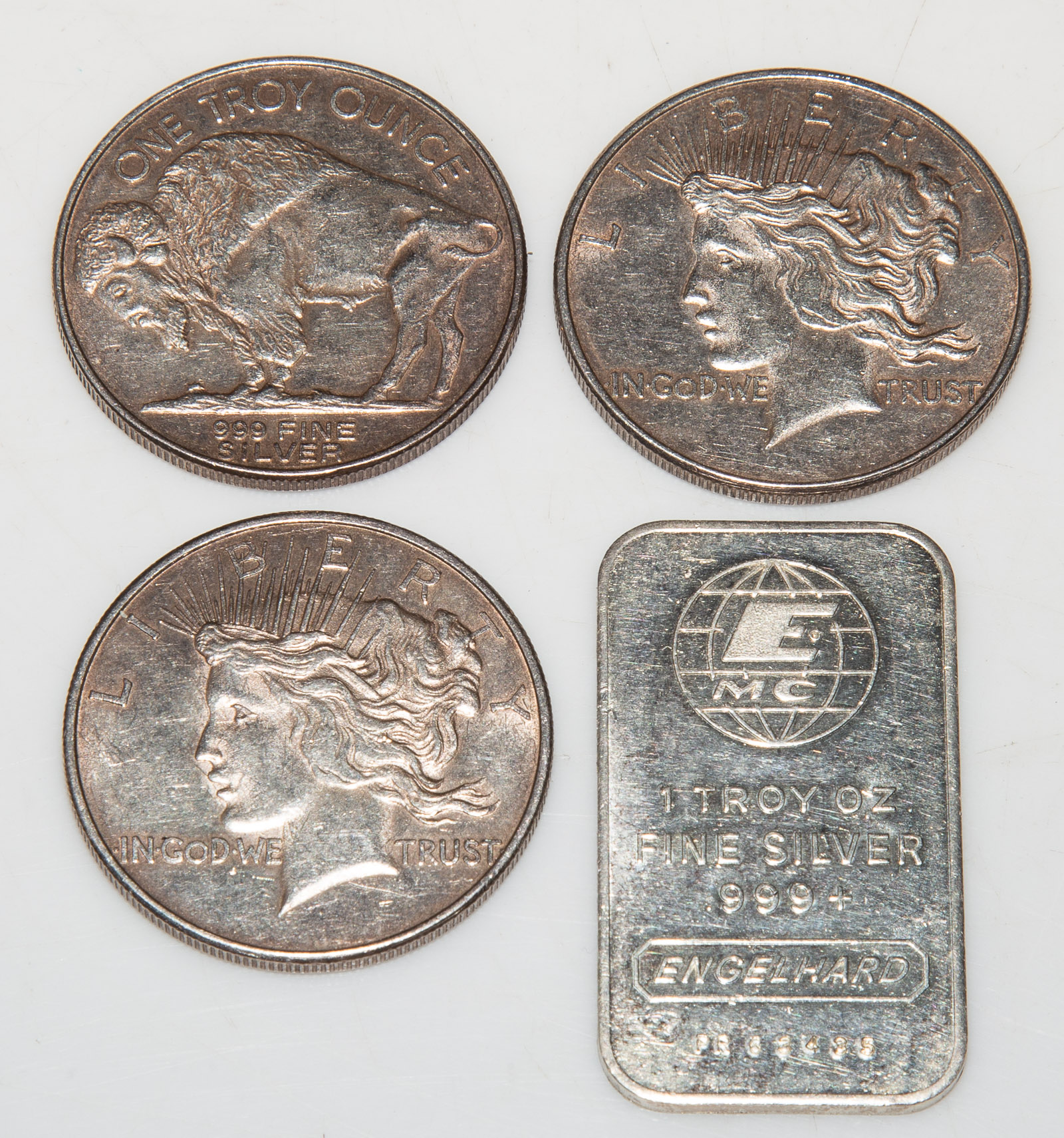 FOUR TROY OUNCES .999 SILVER