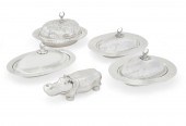 FOUR TURKISH SILVER COVERED SW