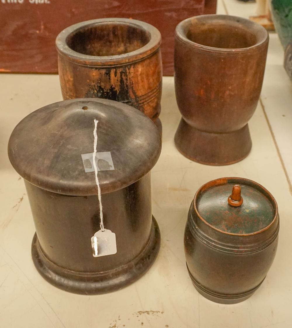 FOUR TURNED WOOD ARTICLESFour