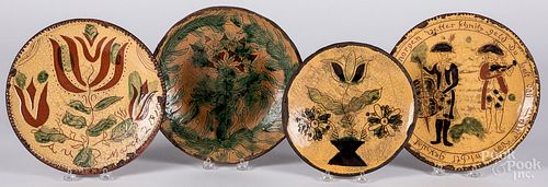 FOUR TURTLECREEK POTTERS REDWARE