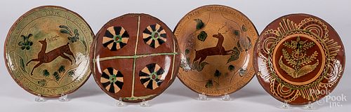 FOUR TURTLECREEK POTTERS REDWARE