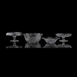 Four Tuthill Cut Glass Articles