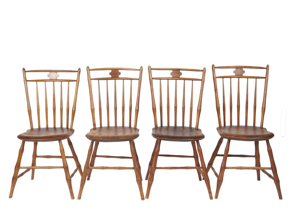 FOUR TUTTLE STYLE WINDSOR