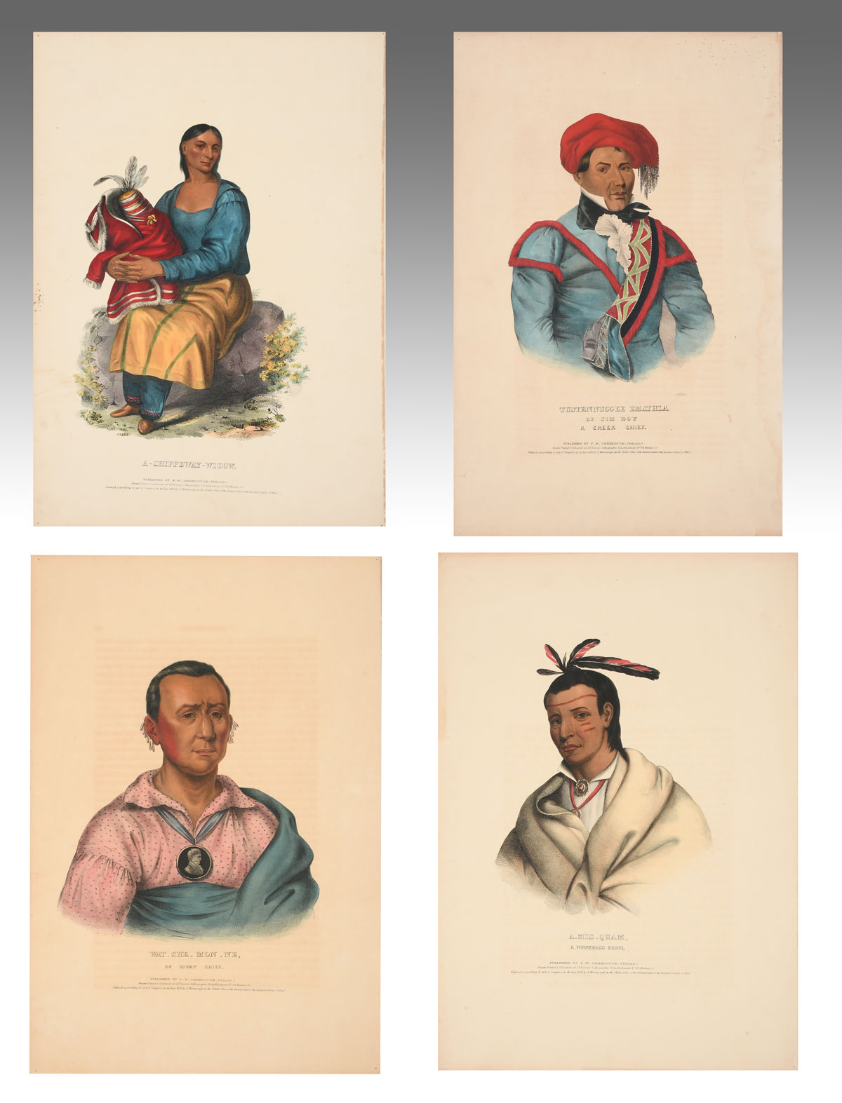 FOUR UNFRAMED MCKENNEY & HALL