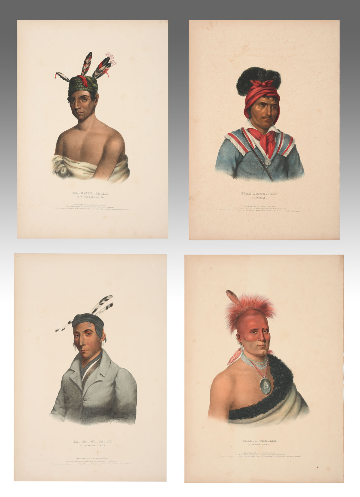 FOUR UNFRAMED MCKENNEY & HALL
