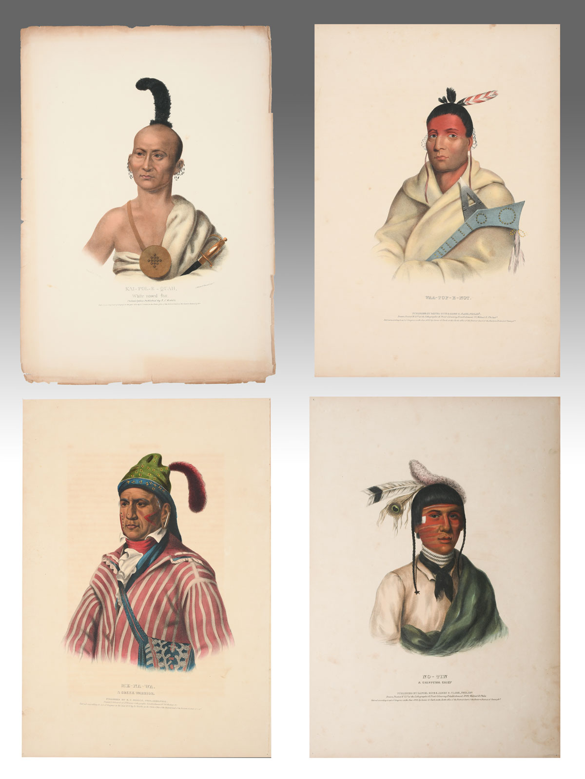FOUR UNFRAMED MCKENNEY & HALL