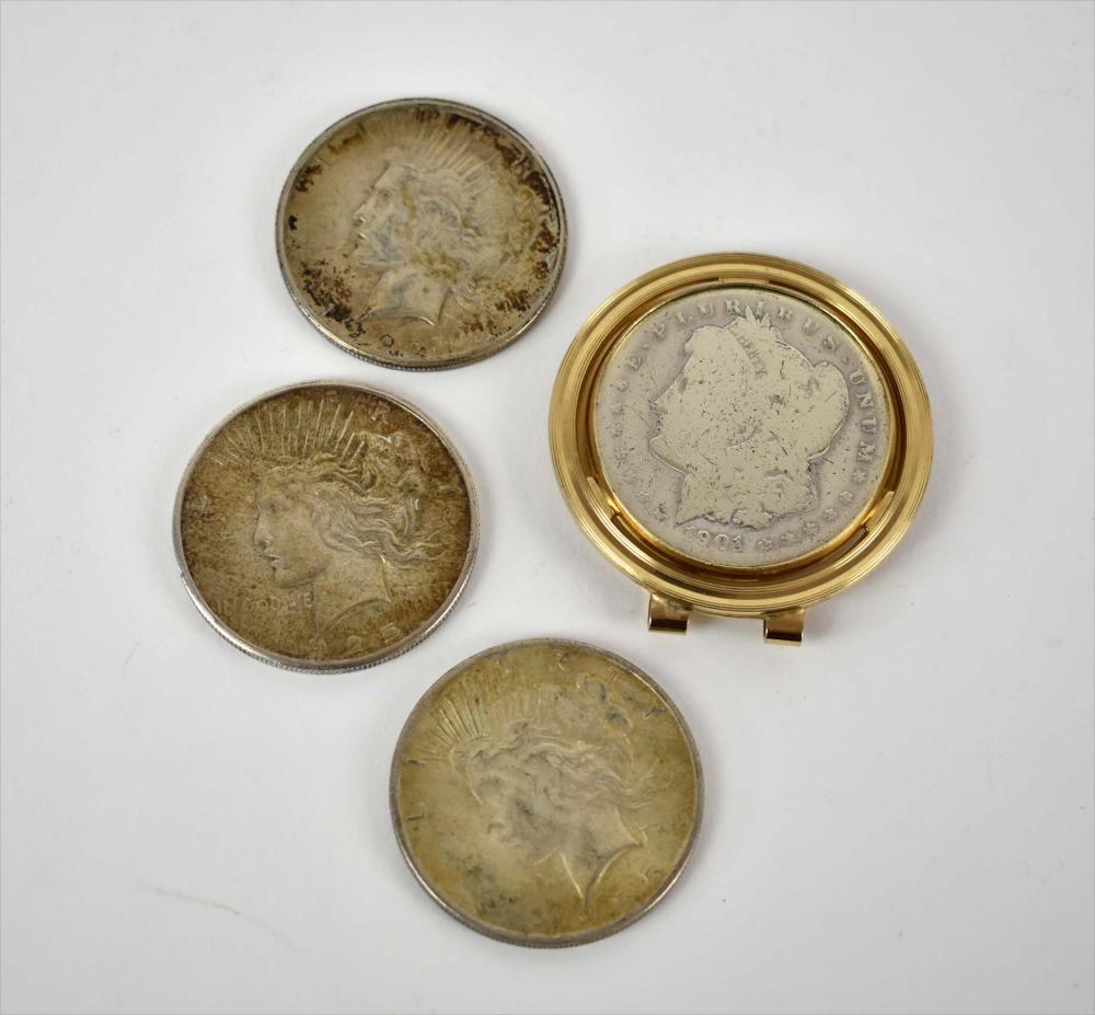FOUR UNITED STATES LIBERTY SILVER