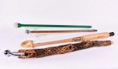 FOUR UNUSUAL VARIED MATERIAL N