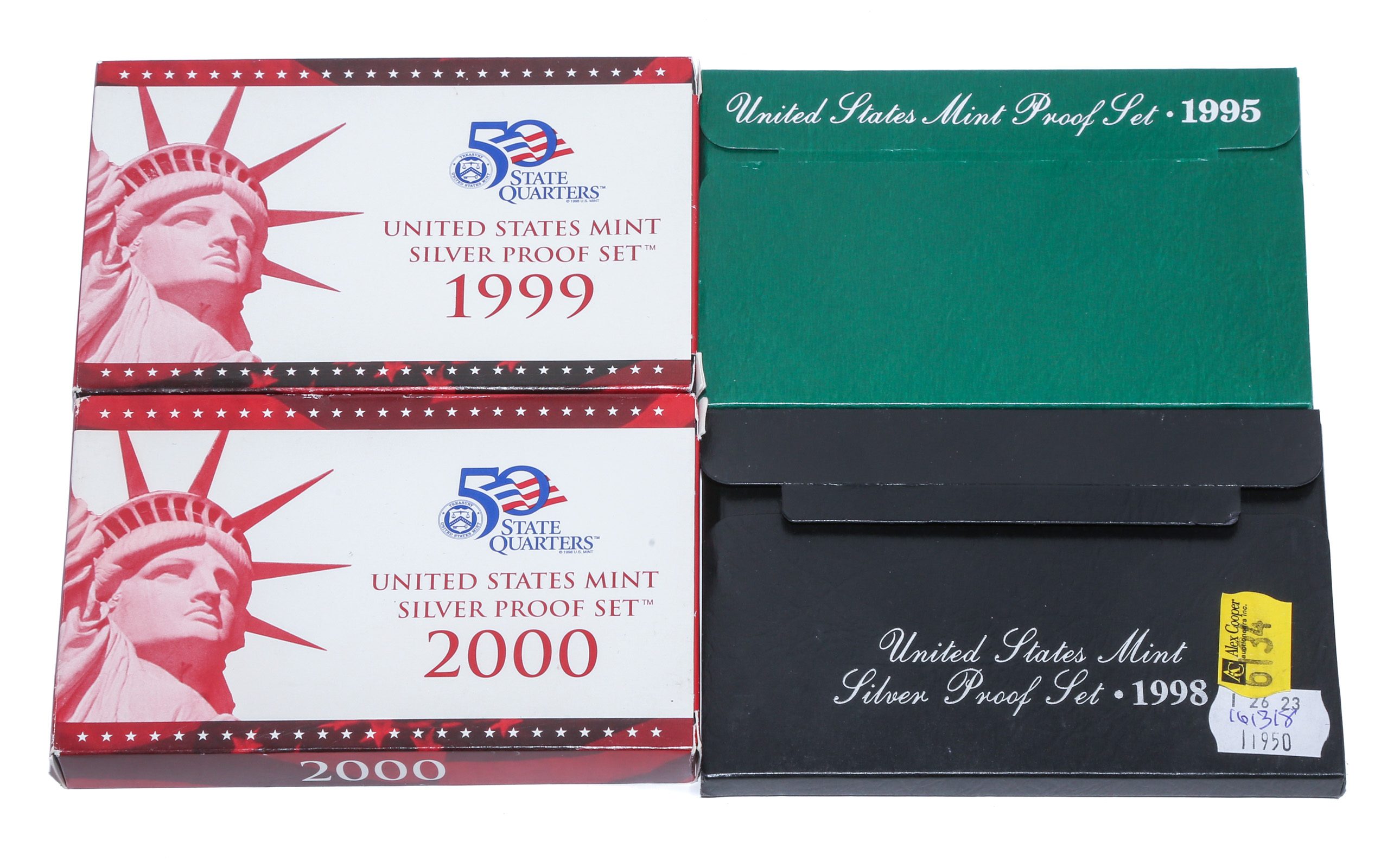FOUR US PROOF SETS INCLUDING