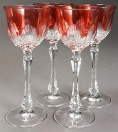 FOUR VARGA CRYSTAL RUBY-TO-CLE
