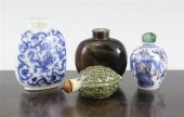 Four various Chinese snuff bot