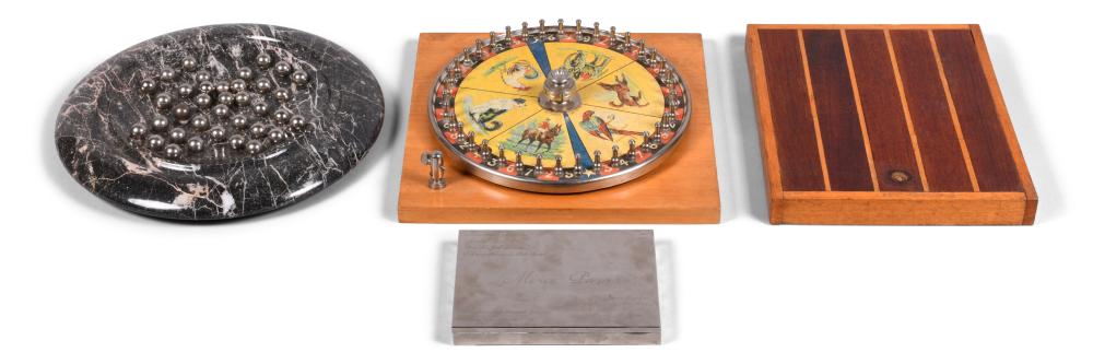 FOUR VARIOUS GAME BOARDS