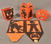 FOUR VARIOUS HALLOWEEN CARDBOA