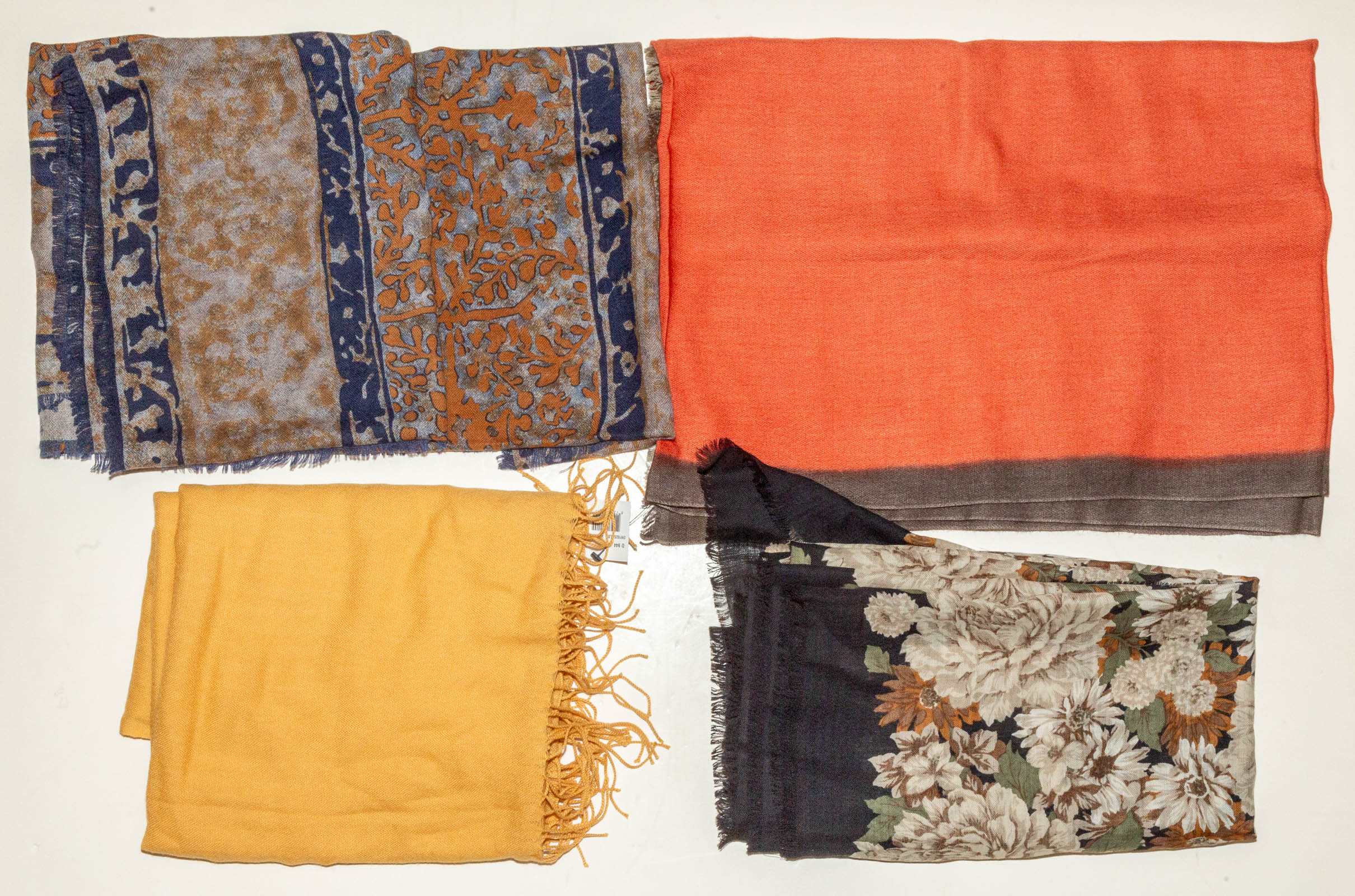FOUR VARIOUS SCARVES Includes; a