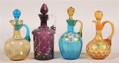 FOUR VARIOUS VICTORIAN ART GLA