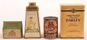 FOUR VARIOUS VINTAGE TINS.Four