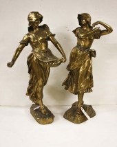 FOUR VICTORIAN CAST DORE BRONZ