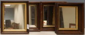 FOUR VICTORIAN PARTIAL GILT WA