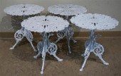 FOUR VICTORIAN STYLE WHITE PAI
