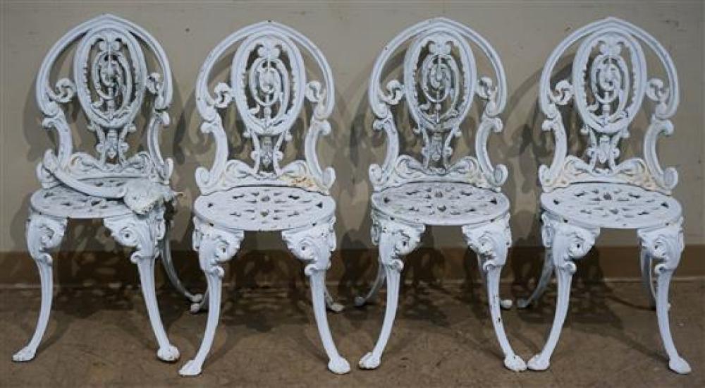 FOUR VICTORIAN STYLE WHITE
