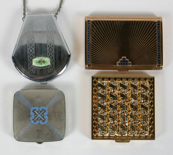 Four vintage compacts including