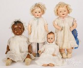 FOUR VINTAGE DOLLSFour vintage
