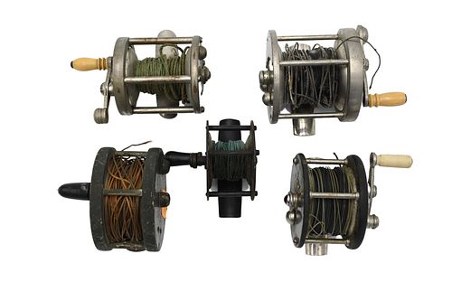 FOUR VINTAGE FLY AND BAIT CASTING