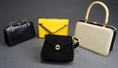 FOUR VINTAGE HANDBAGS (GOLCHIN