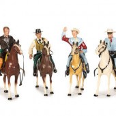 Four Vintage Hartland Plastic