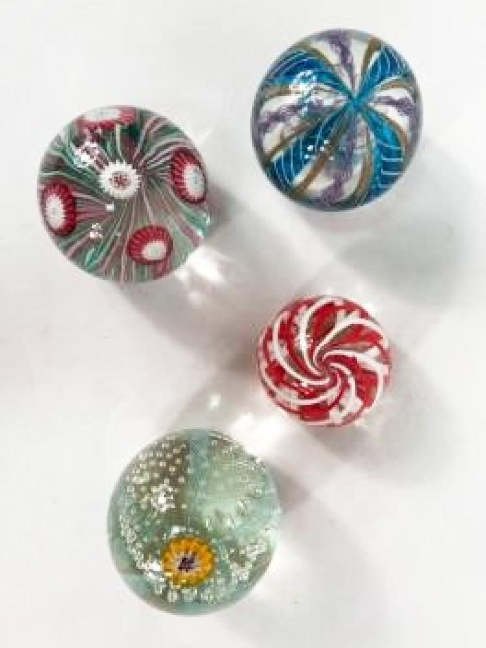 FOUR VINTAGE MURANO ART GLASS