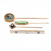 FOUR VINTAGE PINS To include a