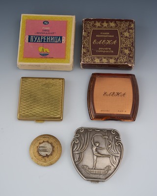 Four Vintage Russian Powder