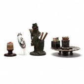 FOUR VINTAGE SMOKING COLLECTIB