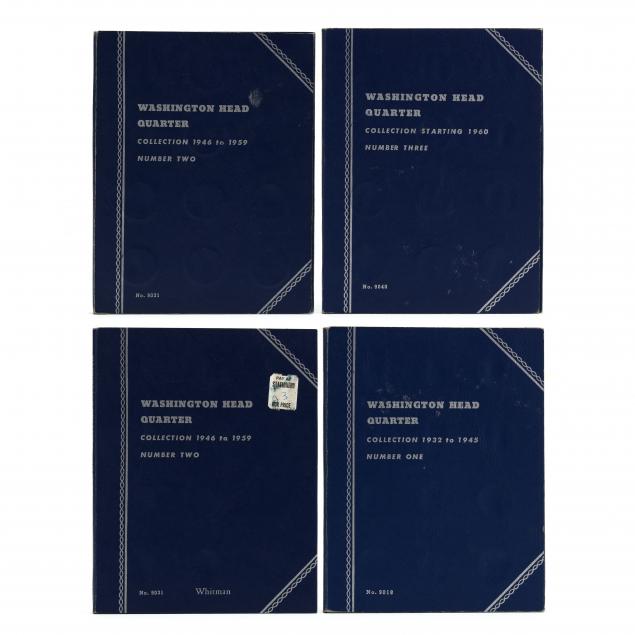 FOUR VINTAGE WHITMAN FOLDERS WITH