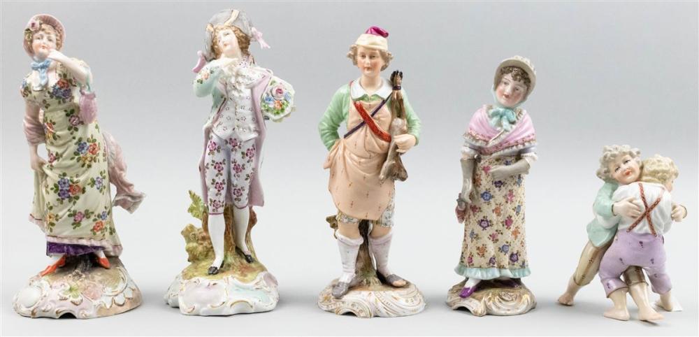 FOUR VOLKSTEDT-RUDOLSTADT PORCELAIN