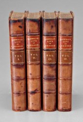 Four volumes Life of Johnson,